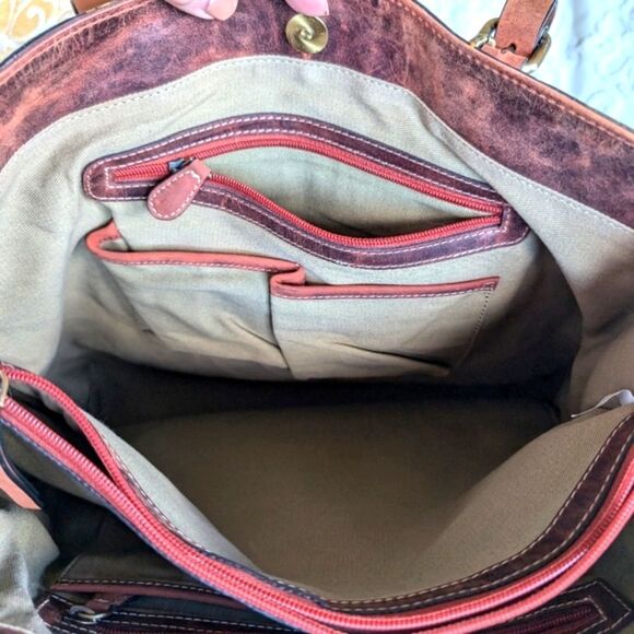 Firenze Bella Italian Artsy Large Handcrafted Tote Bag  NWOT - Picture 12 of 17